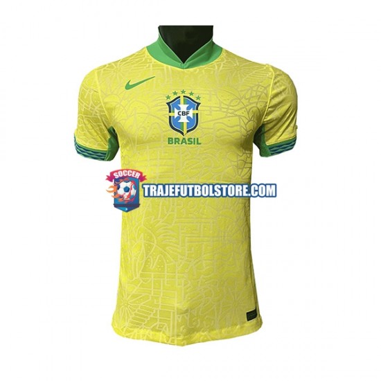 Camiseta 1ª Brasil Hombre 2023-2024 Manga Corta