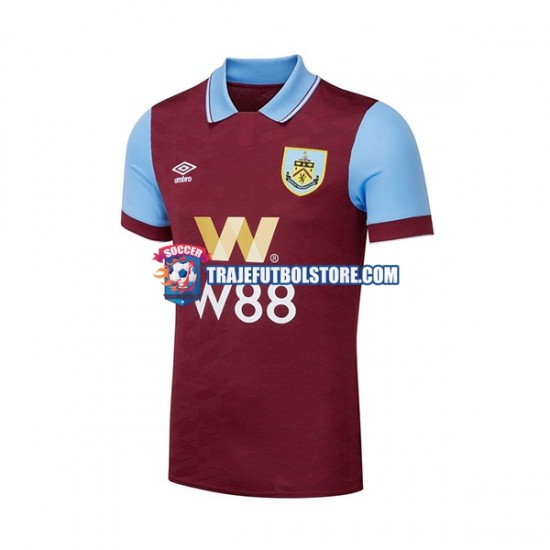 Camiseta 1ª Burnley Hombre 2023-2024 Manga Corta