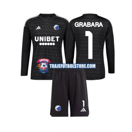 Camiseta 2ª FC Copenhagen GRABARA 1 Portero Niño 2023-2024 ML