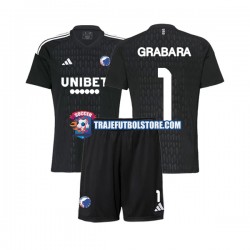 Camiseta 2ª FC Copenhagen GRABARA 1 Portero Niño 2023-2024 Manga Corta