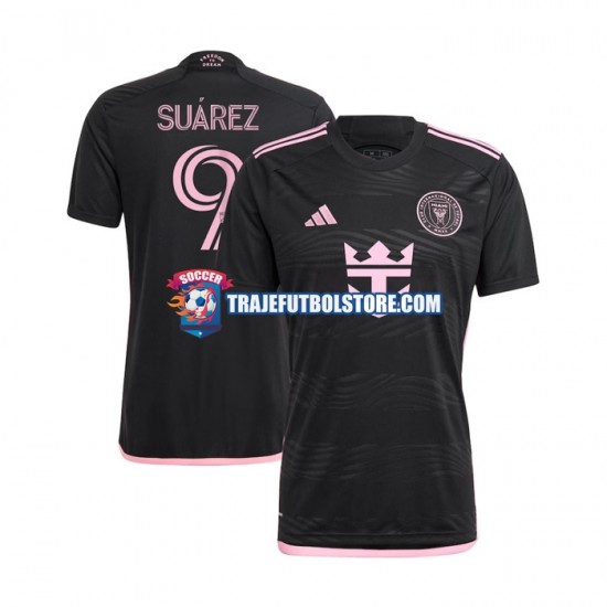 Camiseta 2ª Inter Miami Suárez Luis 9 Hombre 2024 Manga Corta