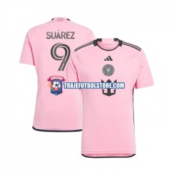 Camiseta 1ª Inter Miami Suárez Luis 9 Hombre 2024 Manga Corta