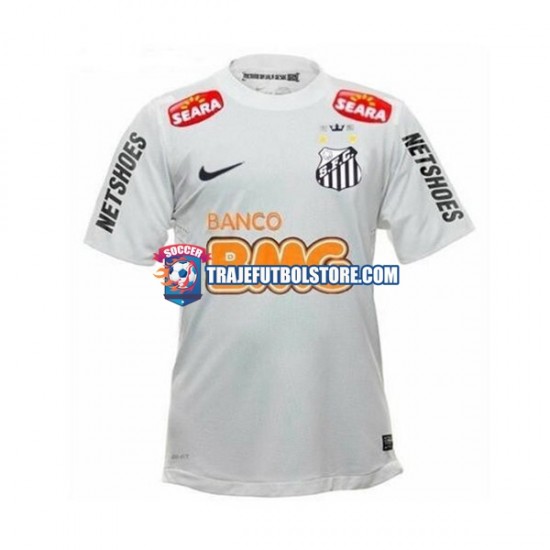 Camiseta 1ª Santos FC Neymar JR 11 -2012 Retro Hombre 2011 Manga Corta