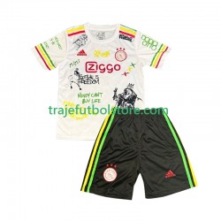 Camiseta 1ª AFC Ajax Bob Marley Special Niño 2025-2026 Manga Corta