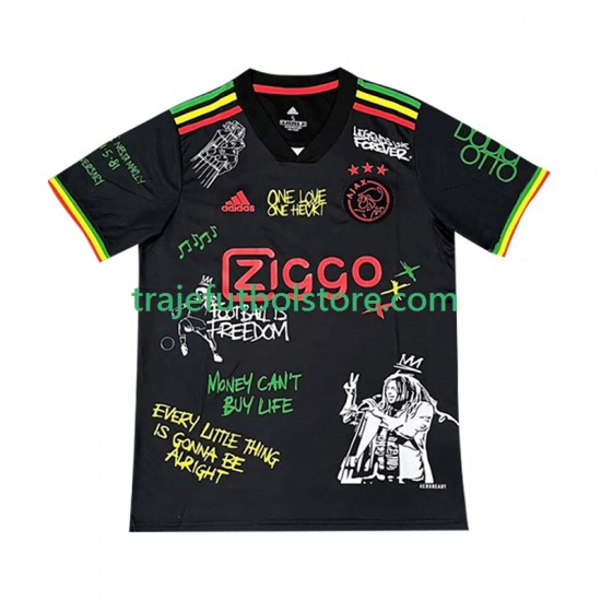Camiseta 1ª AFC Ajax Special Bob Marley Hombre 2025-2026 Manga Corta