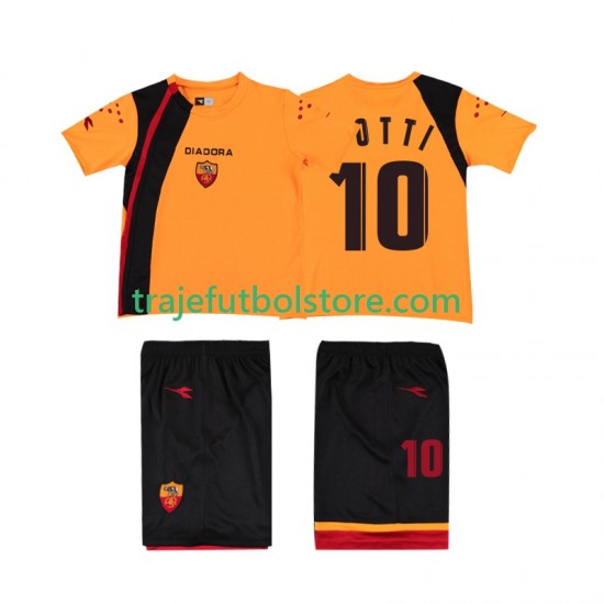 Camiseta 1ª AS Roma TOTTI 10 2005- Retro Niño 2006 Manga Corta