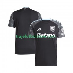 Camiseta 2ª Aston Villa Hombre 2025-2026 Manga Corta