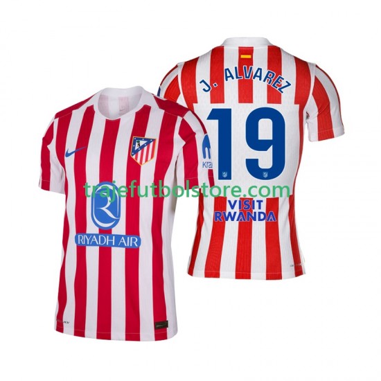 Camiseta 1ª Atlético Madrid Julian Alvarez 19 Hombre 2025-2026 Manga Corta