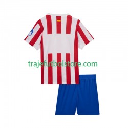 Camiseta 1ª Atlético Madrid Niño 2025-2026 Manga Corta