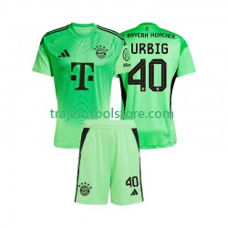 Camiseta 1ª Bayern de Múnich Jonas Urbig 40 Portero Niño 2025-2026 Manga Corta