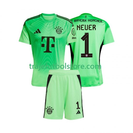 Camiseta 1ª Bayern de Múnich Manuel Neuer 1 Portero Niño 2025-2026 Manga Corta