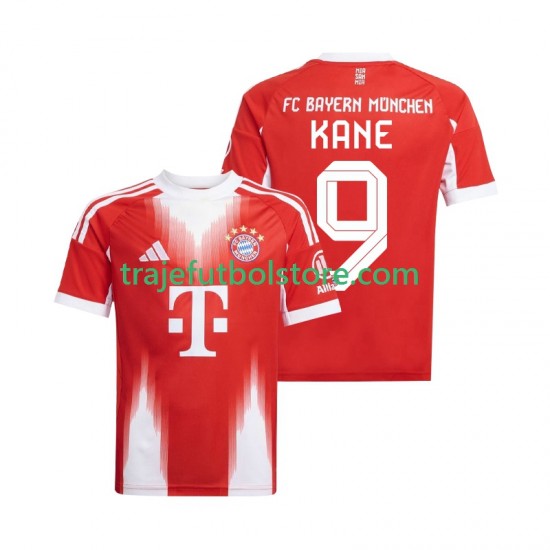 Camiseta 1ª Bayern de Múnich Harry Kane 9 Hombre 2025-2026 Manga Corta