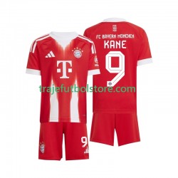 Camiseta 1ª Bayern de Múnich Harry Kane 9 Niño 2025-2026 Manga Corta