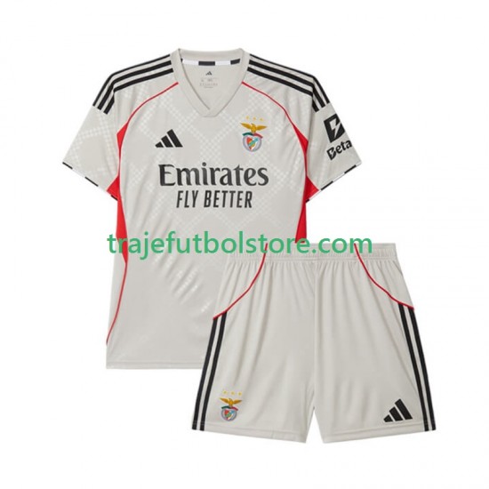 Camiseta 2ª Benfica Niño 2025-2026 Manga Corta