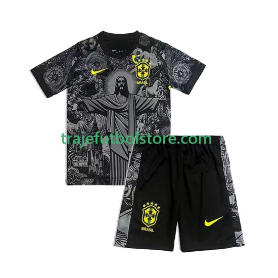 1ª Brasil Cheist the Redeemer Football Shirts Niño 2024 Manga Corta