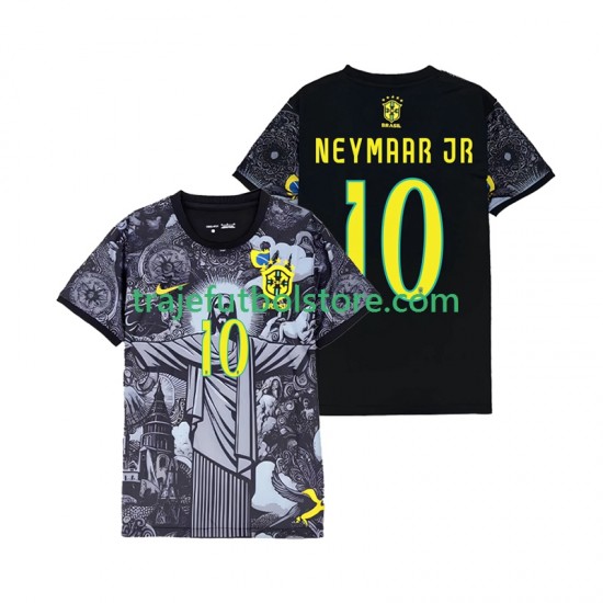 Camiseta 1ª Brasil Neymar JR 10 Cheist the Redeemer Hombre 2024 Manga Corta