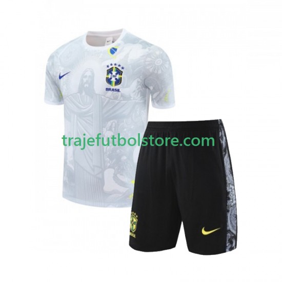 1ª Brasil Special JESUS Football Shirts Niño 2024-2025 Manga Corta