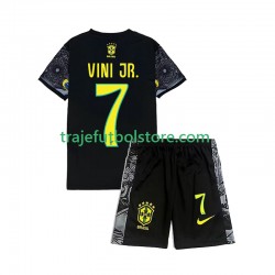 1ª Brasil Vinicius Junior 7 Cheist the Redeemer Football Shirts Niño 2024 Manga Corta