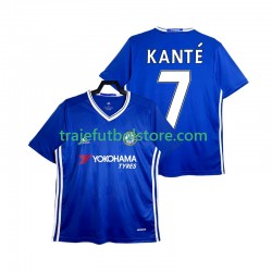 Camiseta 1ª Chelsea KANTE 7 2016-2017 Retro Hombre Manga Corta
