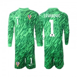 Camiseta 2ª Croacia DOMINIK LIVAKOVIC 1 Portero Niño 2024 ML