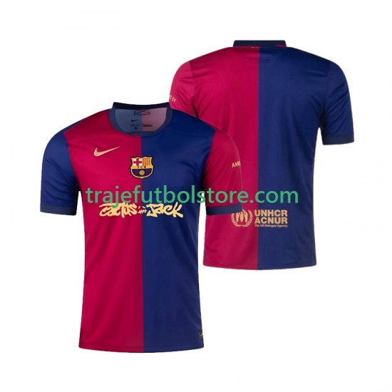 Camiseta 1ª FC Barcelona TRAVIS SCOTT Hombre 2024-2025 Manga Corta