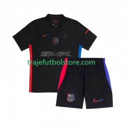 Camiseta 2ª FC Barcelona TRAVIS SCOTT Niño 2024-2025 Manga Corta