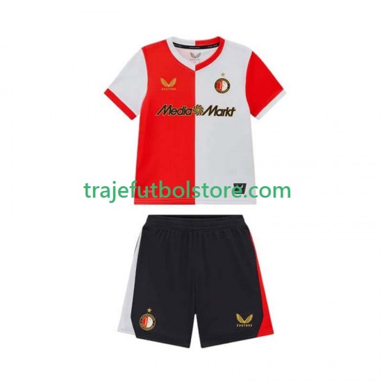 Camiseta 1ª Feyenoord Rotterdam Niño 2025-2026 Manga Corta