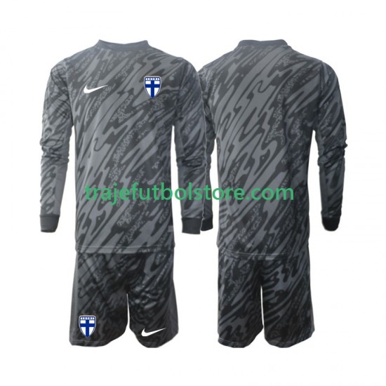 Camiseta 1ª Finlandia Portero Niño 2024 ML