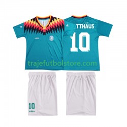 Camiseta 2ª Alemania MATTHAUS 10 Retro Niño 1994 Manga Corta
