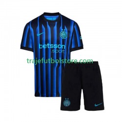 Camiseta 1ª Inter Milan Niño 2025-2026 Manga Corta