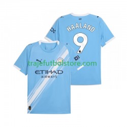Camiseta 1ª Manchester City Erling Haaland 9 Hombre 2025-2026 Manga Corta
