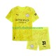 Camiseta 3ª Manchester City Ederson Moraes 31 Portero Niño 2025-2026 Manga Corta