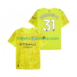 Camiseta 3ª Manchester City Ederson Moraes 31 Portero Hombre 2025-2026 Manga Corta