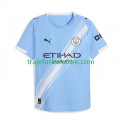 Camiseta 1ª Manchester City Hombre 2025-2026 Manga Corta