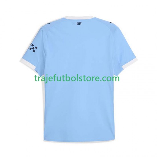 Camiseta 1ª Manchester City Hombre 2025-2026 Manga Corta