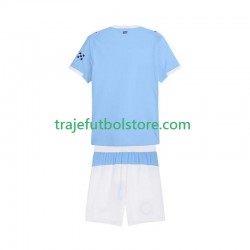 Camiseta 1ª Manchester City Niño 2025-2026 Manga Corta