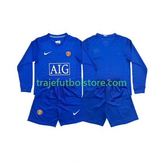 Camiseta 2ª Manchester United Retro Niño 2008 ML