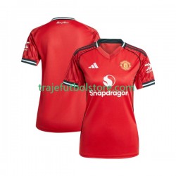 Camiseta 1ª Manchester United Mujer 2025-2026 Manga Corta