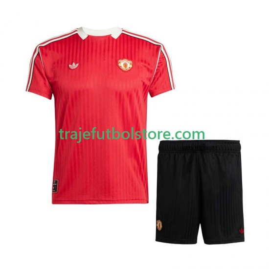 Camiseta 1ª Manchester United d Icon Niño 2025-2026 Manga Corta