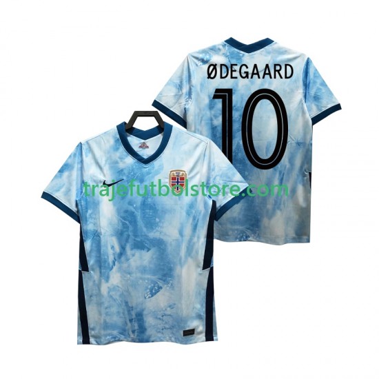 Camiseta 2ª Noruega ODEGAARD 10 2020-2021 Hombre Manga Corta