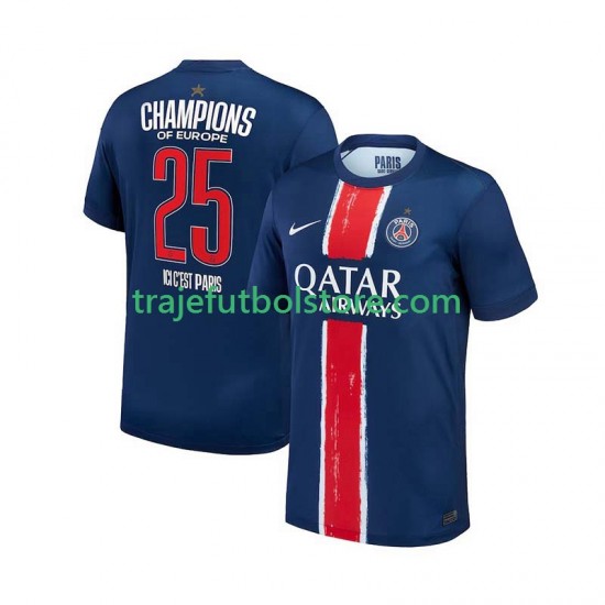 Camiseta 1ª Paris Saint-Germain Champion Hombre 2024-2025 Manga Corta