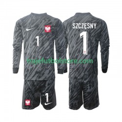 Camiseta 2ª Polonia Szczesny 1 Portero Niño 2024 ML