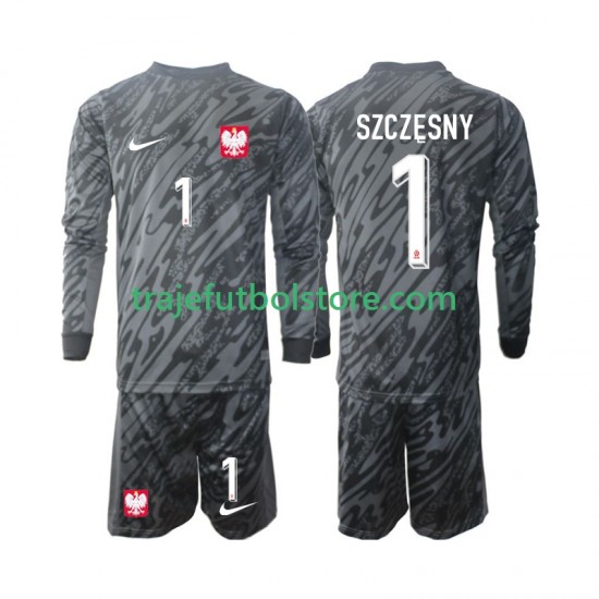 Camiseta 2ª Polonia Szczesny 1 Portero Niño 2024 ML