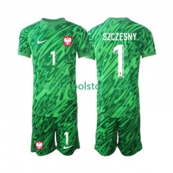Camiseta 3ª Polonia Szczesny 1 Portero Niño 2024 Manga Corta