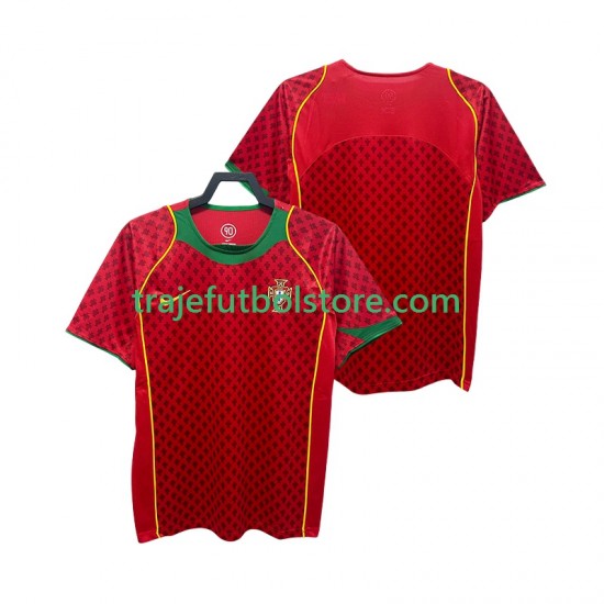 Camiseta 1ª Portugal Retro Hombre 2004 Manga Corta