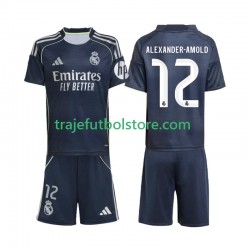 Camiseta 2ª Real Madrid Alexander-Arnold 12 Niño 2025-2026 Manga Corta