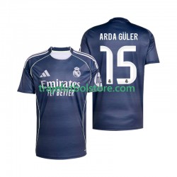 Camiseta 2ª Real Madrid Arda Guler 15 Hombre 2025-2026 Manga Corta
