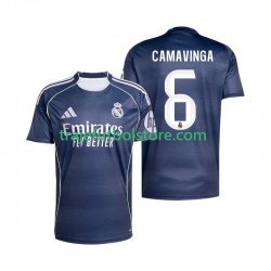 Camiseta 2ª Real Madrid Camavinga 6 Hombre 2025-2026 Manga Corta