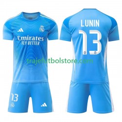 Camiseta 1ª Real Madrid Andriy Lunin 13 Portero Niño 2025-2026 Manga Corta