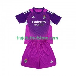 Camiseta 2ª Real Madrid Portero Niño 2025-2026 Manga Corta